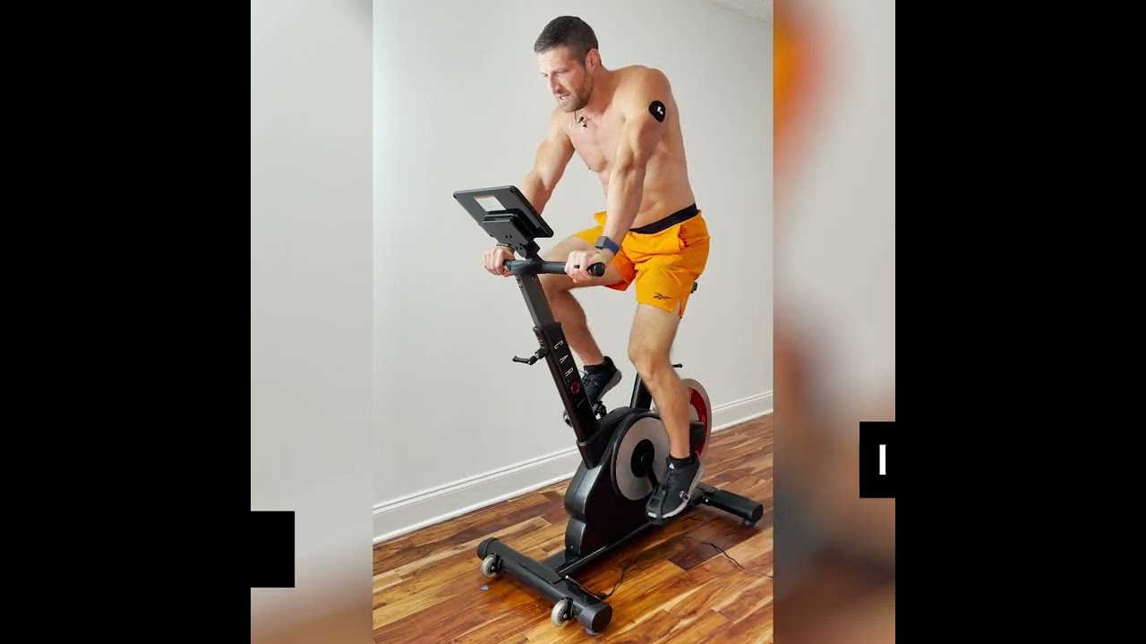 Me doing one of the sprints on the CAROL bike
