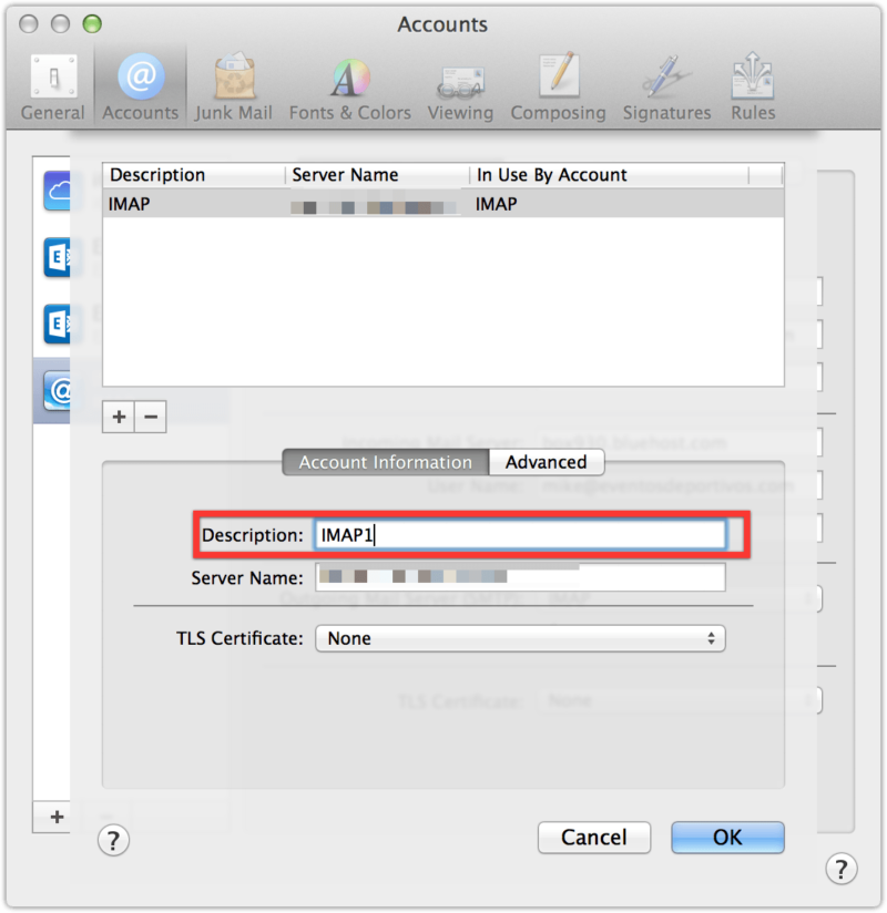 How to configure outgoing email settings for mac