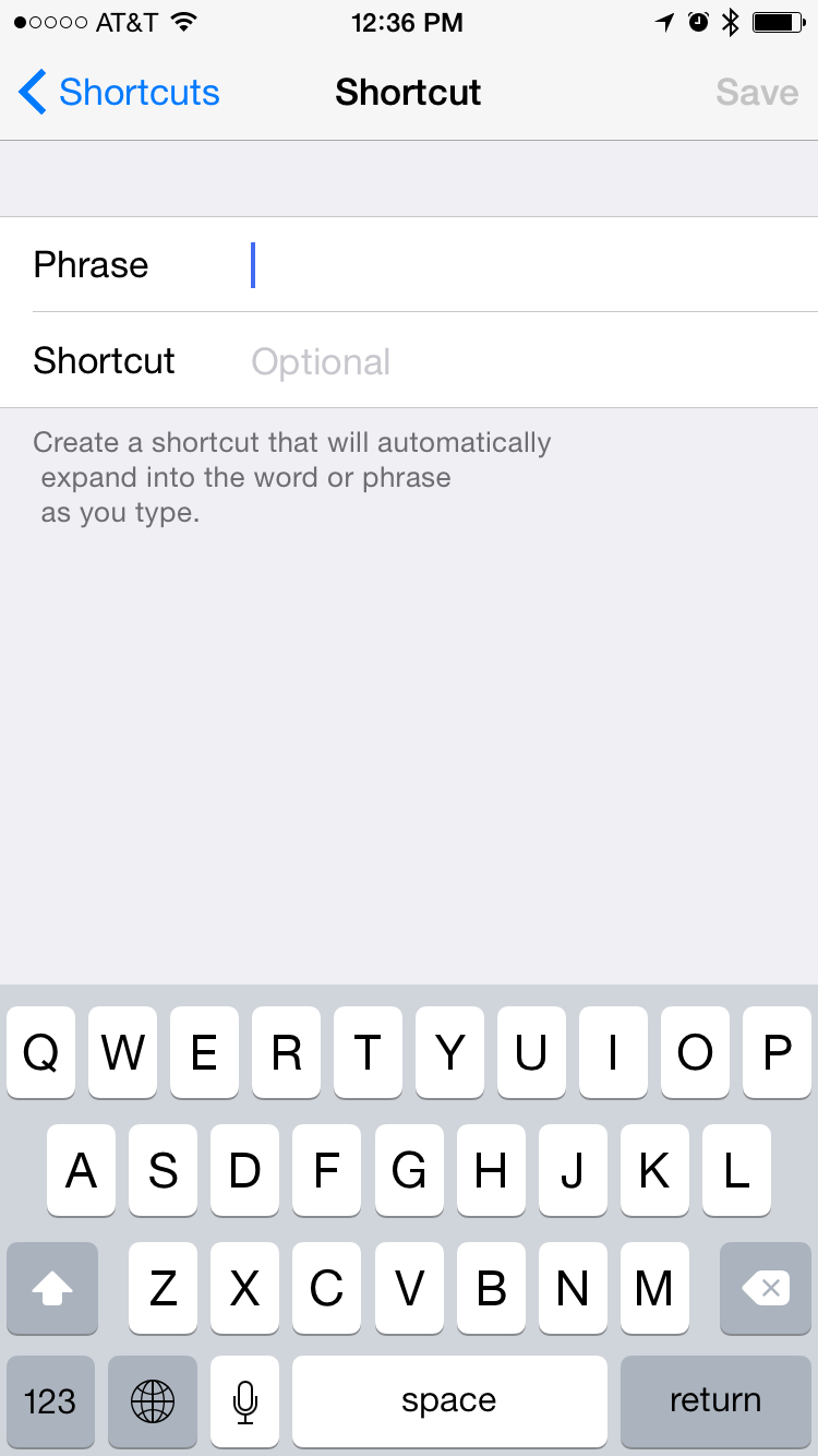 iCloud Keyboard shortcuts that keep returning