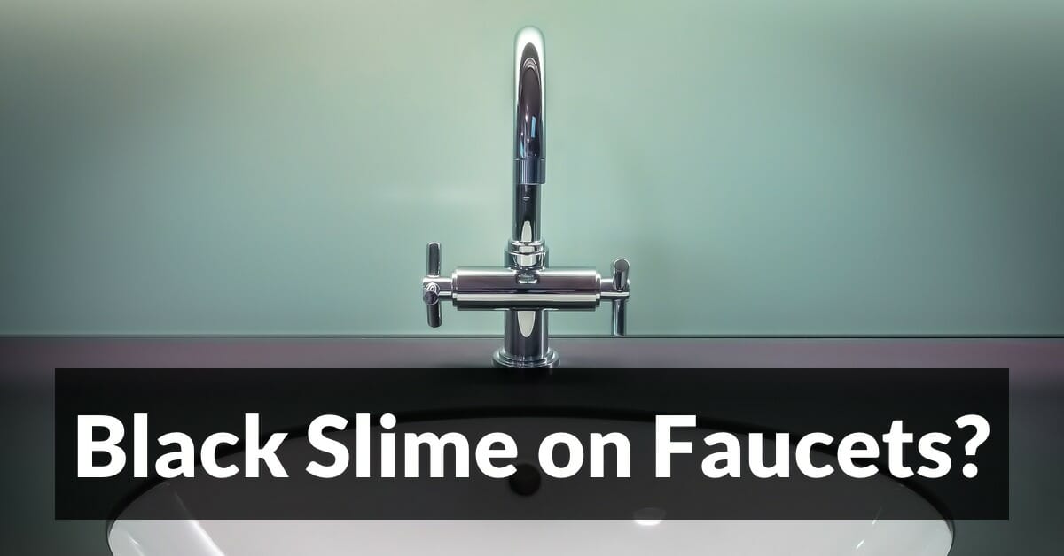 black slime bathroom sink faucet and toilet