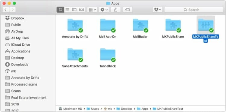 How to create a Dropbox link for any file in Finder using Automator