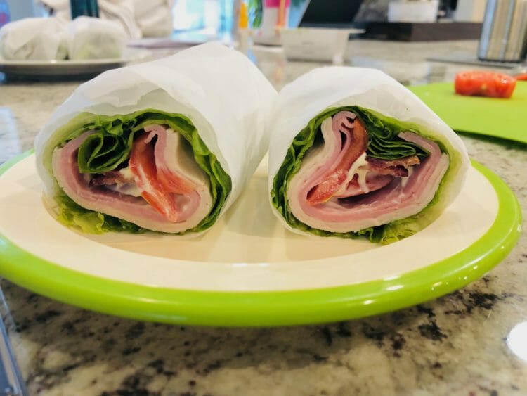 The kids loved our lettuce wraps with bacon!