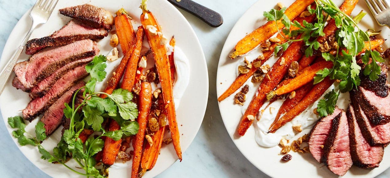 Martha & Marley Spoon: Flank steak with carrots